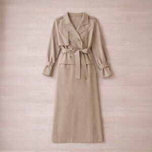 Women's Tan and Cream Suit